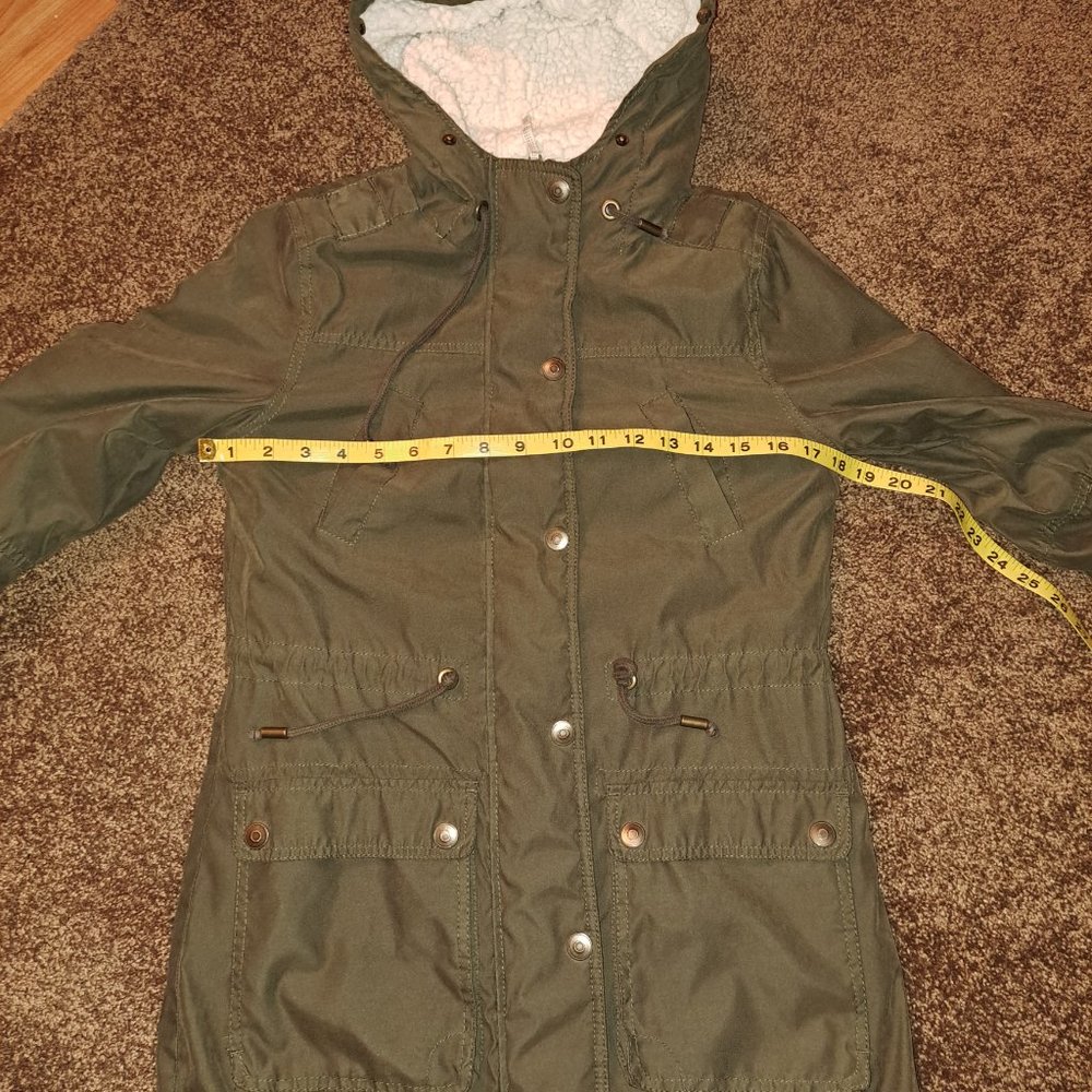 Women's XSmall Prince&Fox (Aeropostale) Parka Army Green Jacket - Picture 11 of 13